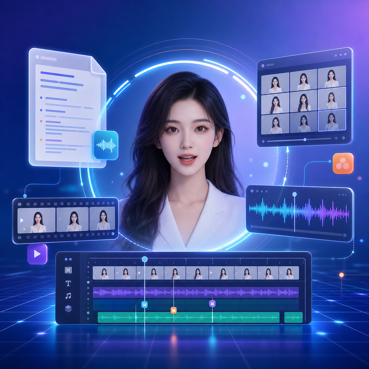数字人短视频制作，不是选个虚拟人就完事：脚本和声音才决定能不能看